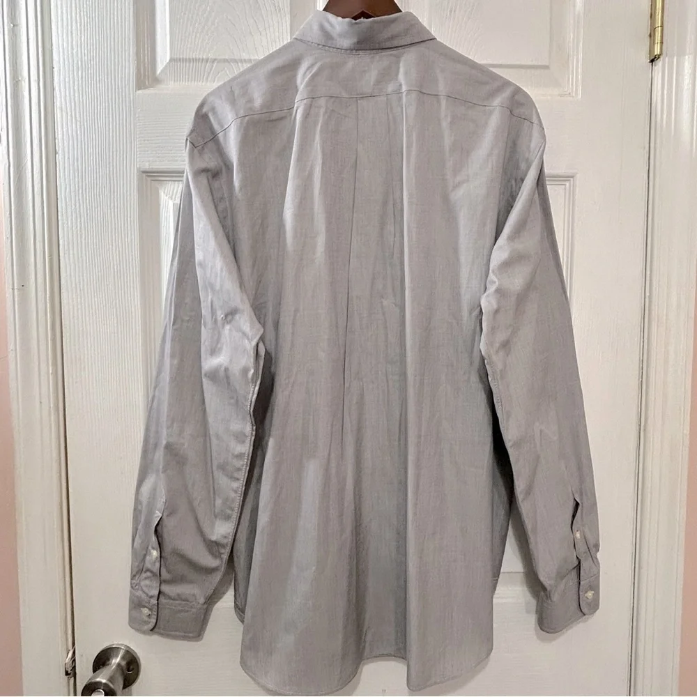 POLO Ralph Lauren Button Down Shirt Men's Classic Fit Gray Purple Size XL